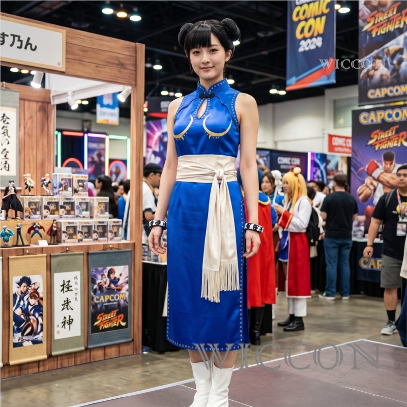 Live Action Anime Cosplay - Street Fighter Chun Li Strój Filmowy