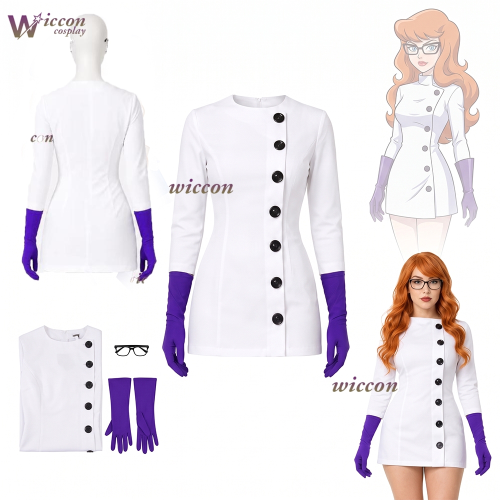 Anime Cosplay Nurse - Kostium na Halloween: Długi biały płaszcz,