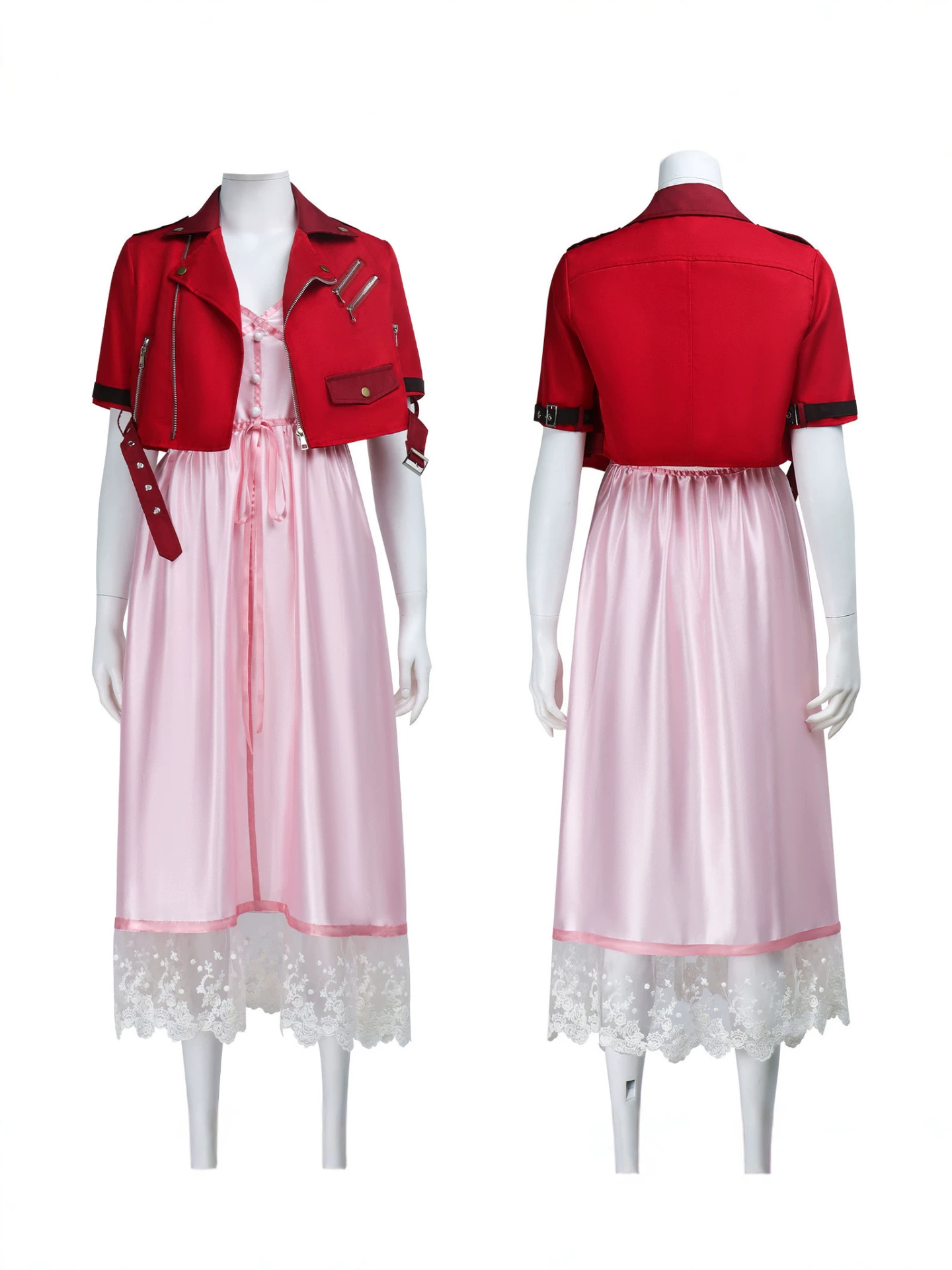 Live Action Anime Cosplay - Kostium cosplay Final Fantasy Aerith, gra
