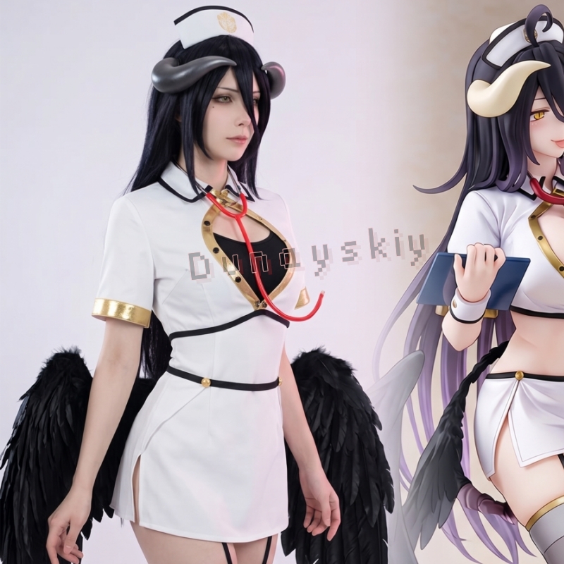 OVERLORD Albedo Gotycki Anioł  – Anime Cosplay Nurse recenzja i cena