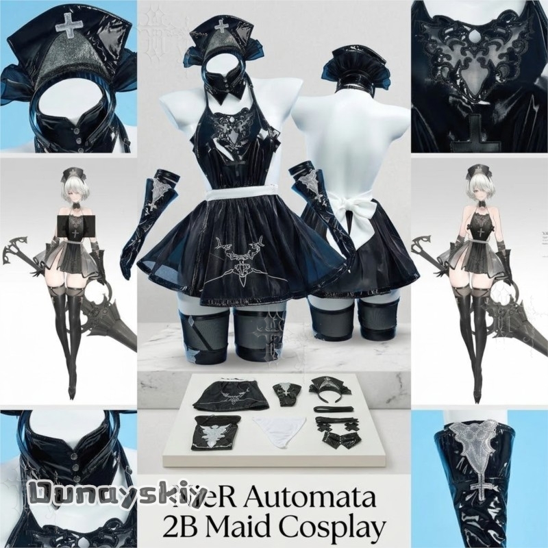 825NieRAuomta 2B Fanart Strój  – Anime Cosplay Photoshoot recenzja i cena